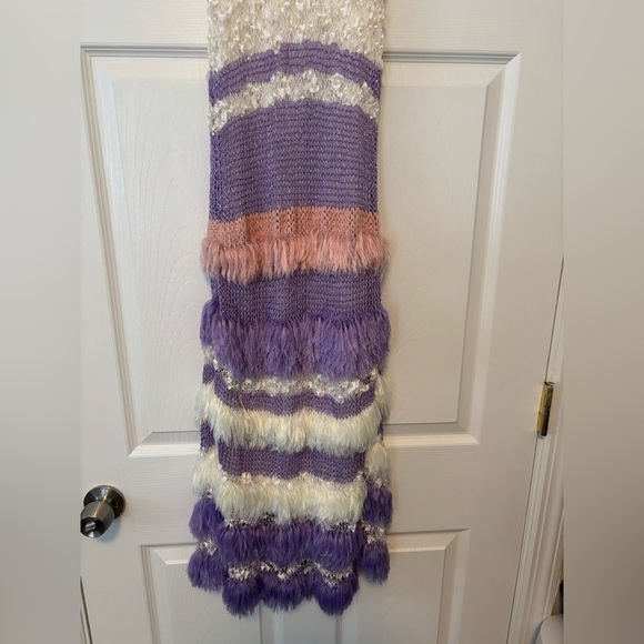 Andreeva Mulitcolor Knit Dress Handmade Unique Size 6 - Picture 6 of 15